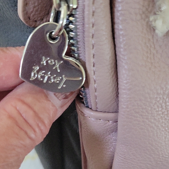 Betsey Johnson Gray & Purple Bow Lamb Backpack 🐑 New Without Tags!! - Picture 8 of 15